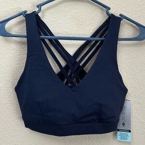 Navy Blue Cute Strappy Sports Bra Ideology Brand New with Tags!